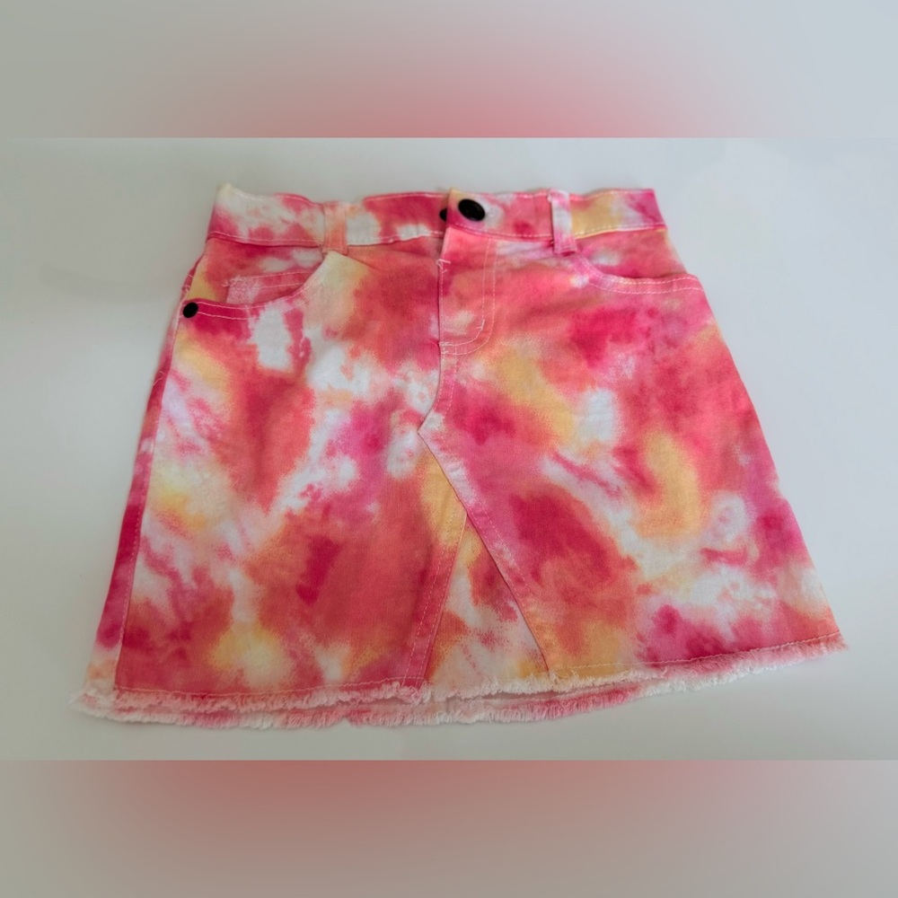 Garanimals Pink and Yellow Tie-Dye Skirt